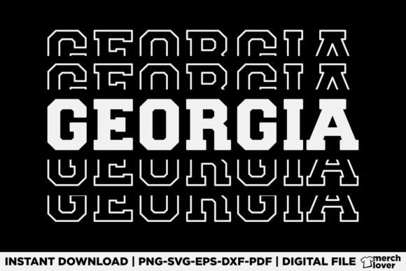A Georgia T-Shirt Design Graphic for Bloggers & Publishers