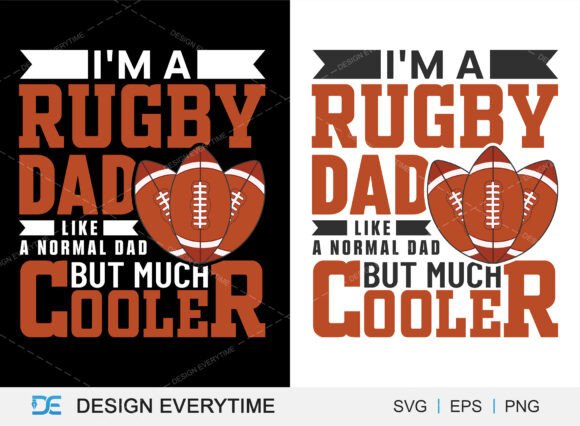 Rugby Dad Graphics for Branding and T-Shirt Designs